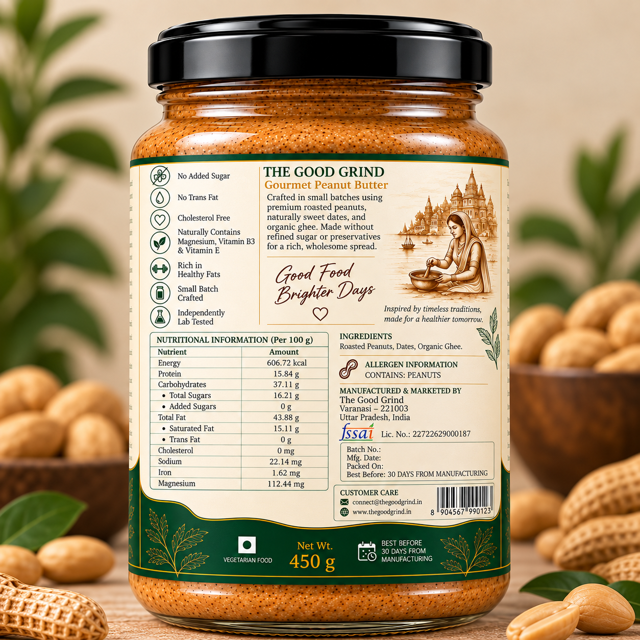 (Trio Pack) 2 Peanut & 1 Chocolate Peanut Butter